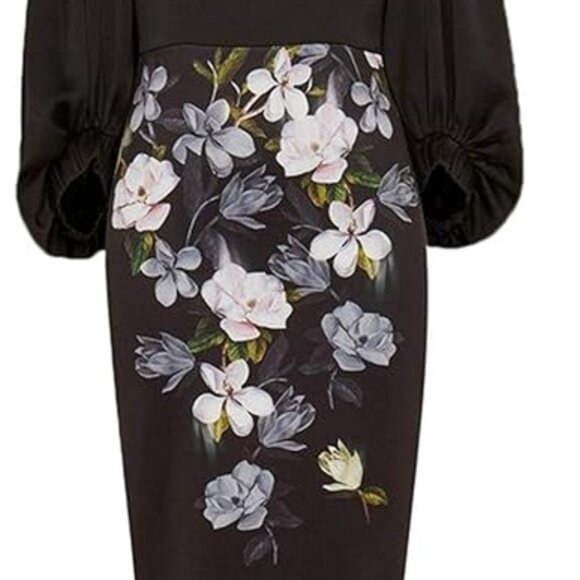 New Ted Baker Adalli Opal Off-the-Shoulder Dress - M - Picture 3 of 4